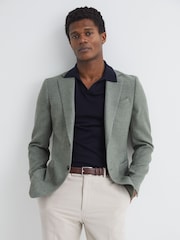 Reiss Tan Dante Smooth Leather Belt - Image 2 of 4