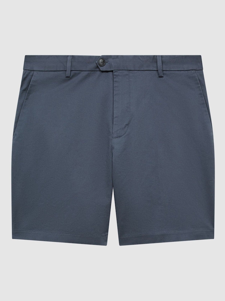 Reiss Airforce Blue Wicket S Short Length Casual Chino Shorts - Image 2 of 5
