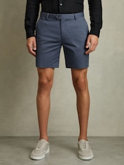 Reiss Airforce Blue Wicket S Short Length Casual Chino Shorts - Image 3 of 5