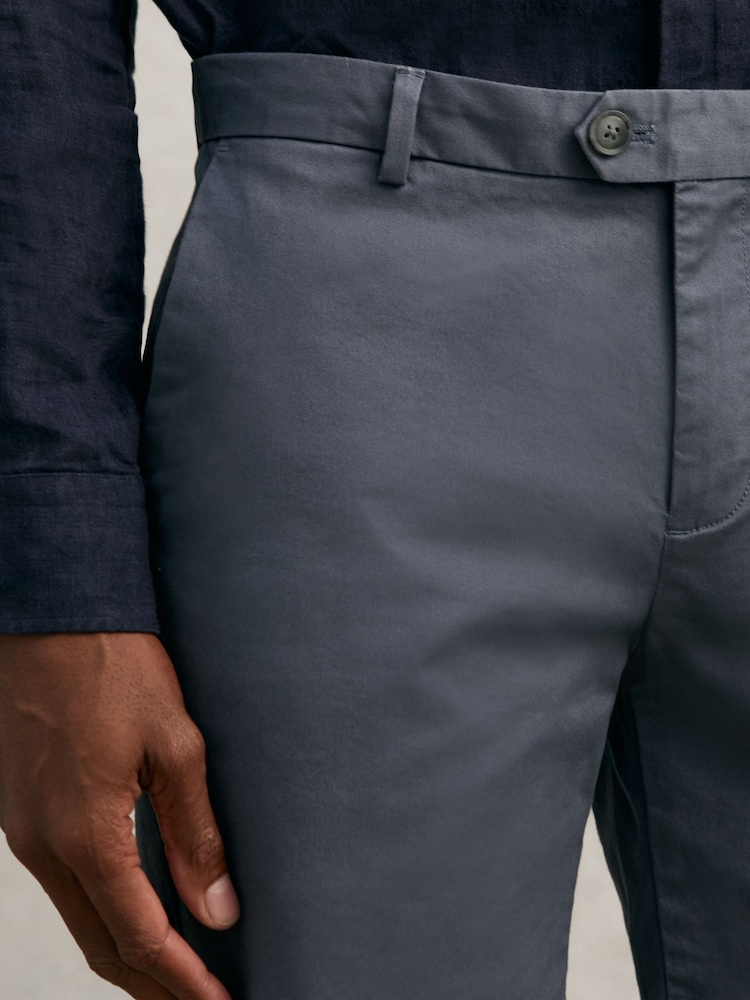 Reiss Airforce Blue Wicket S Short Length Casual Chino Shorts - Image 4 of 5