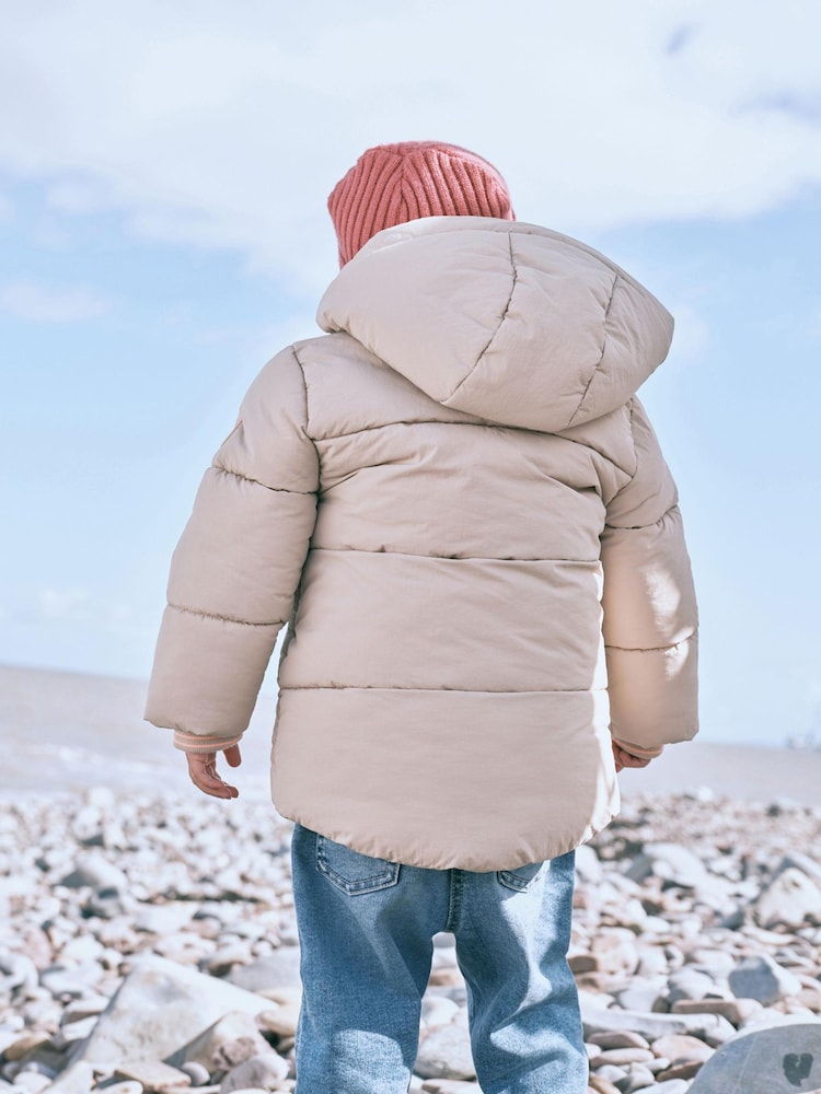 Neutral Shower Resistant Padded Coat (3mths-7yrs) - Image 2 of 8 Neutral Shower Resistant Padded Coat (3mths-7yrs) - Image 2 of 8