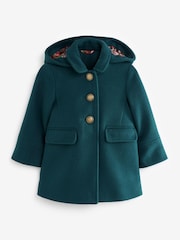 Teal Blue Wool Mix Coat (3mths-7yrs) - Image 5 of 9