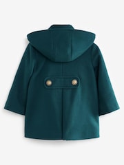 Teal Blue Wool Mix Coat (3mths-7yrs) - Image 6 of 9
