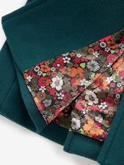 Teal Blue Wool Mix Coat (3mths-7yrs) - Image 8 of 9