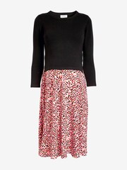 Seraphine Pink Dress With Detachable Knit Top And Woven Skirt - Image 6 of 8