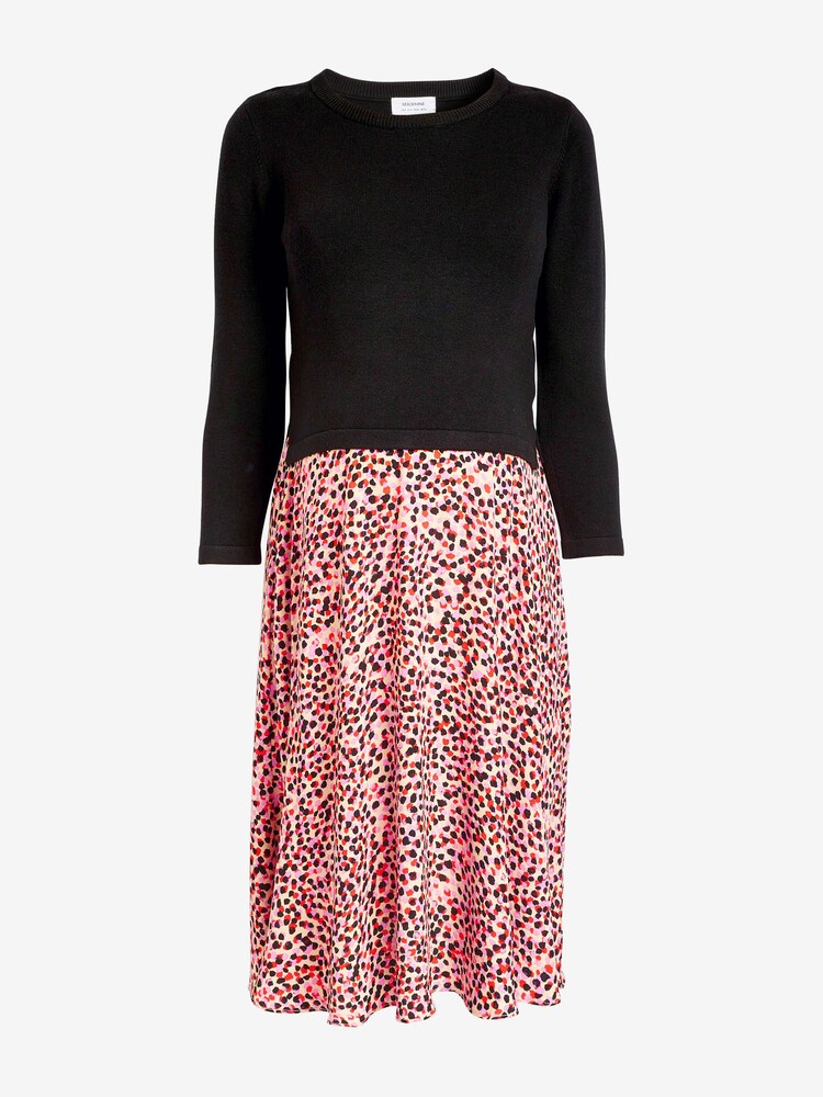 Seraphine Pink Dress With Detachable Knit Top And Woven Skirt - Image 6 of 8