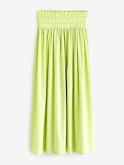 Yellow Elasticated Waist Midi Skirt - Image 5 of 5