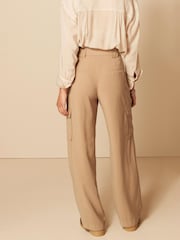 Stone Tailored Utility Cargo Straight Trousers - Image 3 of 5