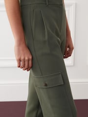Grün - Cargohose in Tailored Taper Fit - Bild 4 von 5