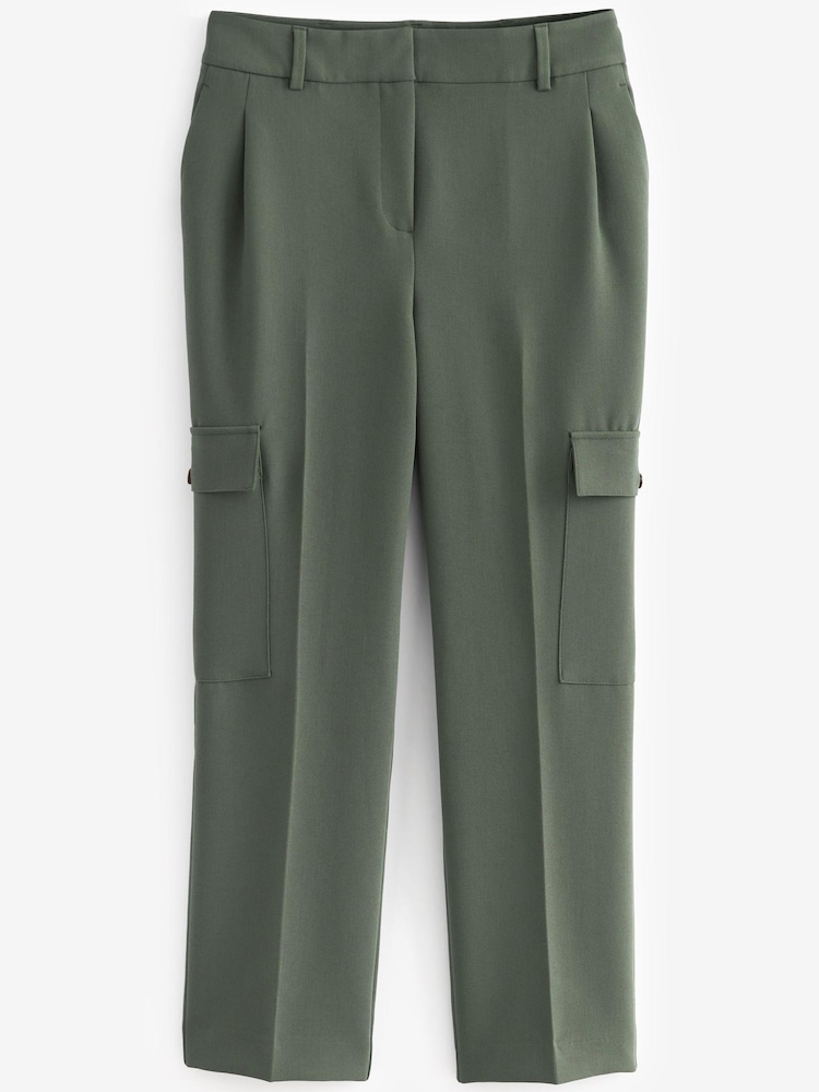 Grün - Cargohose in Tailored Taper Fit - Bild 5 von 5