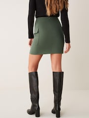 Green Tailored Utility Mini Skirt - Image 2 of 5