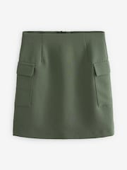 Green Tailored Utility Mini Skirt - Image 5 of 5