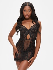 Ann Summers Black The Sweetheart Lace Body - Image 1 of 4