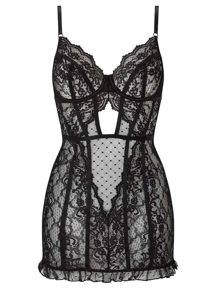 Ann Summers Black The Sweetheart Lace Body - Image 4 of 4 Ann Summers Black The Sweetheart Lace Body - Image 4 of 4