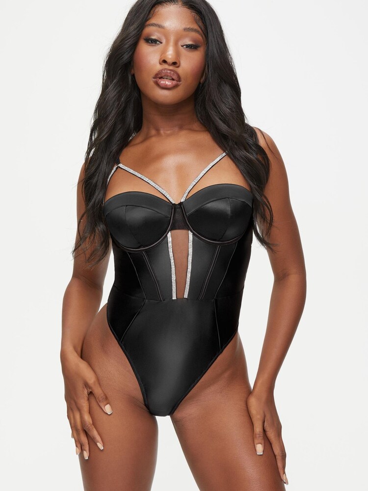 Ann Summers Crystalline Diamanté Black Body - Image 1 of 4
