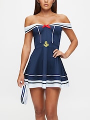 Ann Summers Blue Sexy Sailor Off Shoulder Outfit - Image 1 of 3