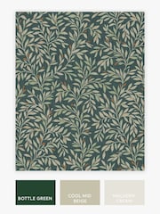 Papel pintado de 10 m con diseño de hojas y florecillas - Imagen 2 de 4
