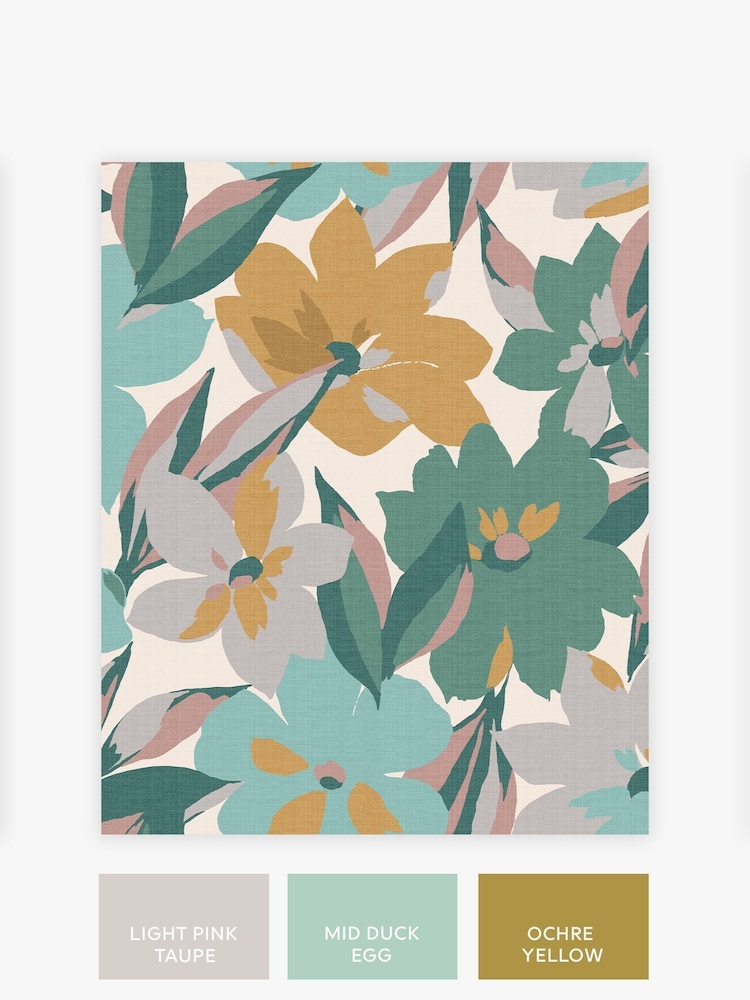 Yellow Hot House Floral Sunshine 10M Wallpaper - Image 2 of 4