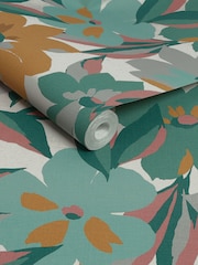 Yellow Hot House Floral Sunshine 10M Wallpaper - Image 4 of 4