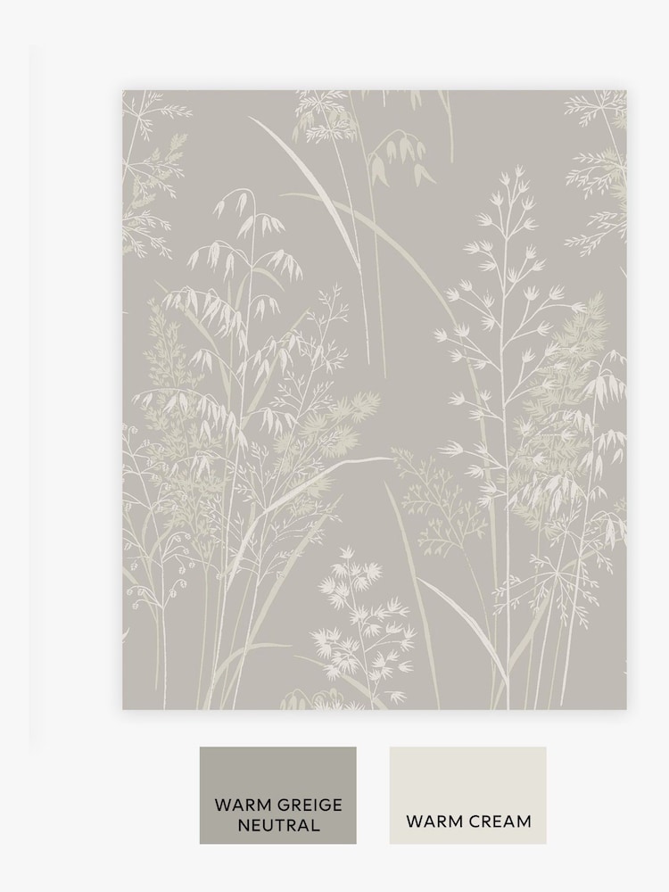 Taupe Brown Leaf Sprigs 10M Wallpaper - Image 2 of 4