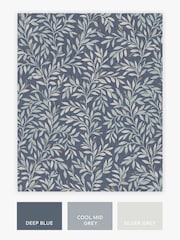 Navy Blue Ditsy Leaf 10M Wallpaper - Image 2 of 4