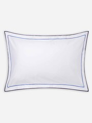 Jasper Conran White 800 Thread Count Egyptian Cotton Piped Oxford 100% Cotton Pillowcase - Image 4 of 4