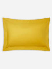 Jasper Conran London Yellow 300 Thread Count Percale 100% Cotton Oxford Pillowcase - Image 2 of 3