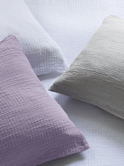 Jasper Conran White Soft Textured Double Weave 100% Cotton Pillowcase - Image 4 of 5