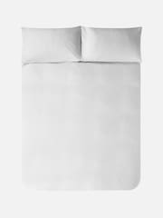 Jasper Conran White Soft Textured Double Weave 100% Cotton Pillowcase - Image 5 of 5