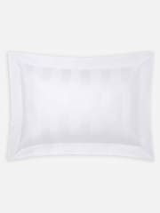 Jasper Conran White 500 Thread Count Satin Stripe 100% Cotton Pillowcase - Image 3 of 4