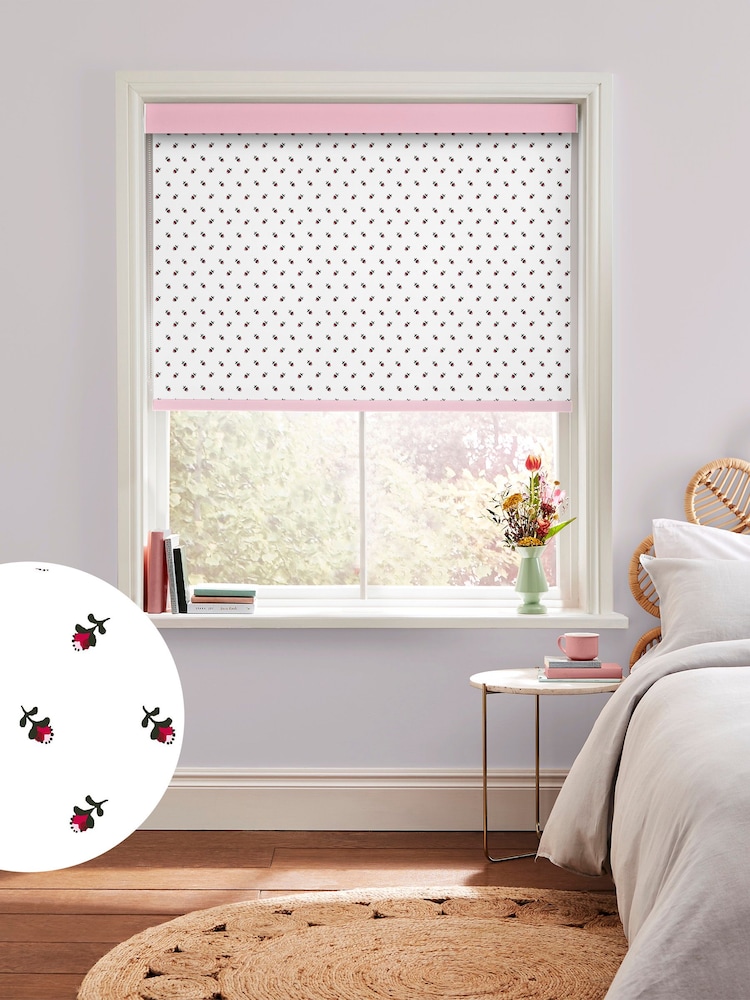 Cath Kidston White Rose Bud Made To Measure Roller Blinds - Image 1 of 6