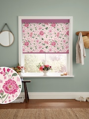 Cath Kidston Pink Tea Rose Made To Measure Roller Blinds - Image 1 of 6