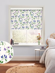 Cath Kidston Purple Sweet Pea Made To Measure Roller Blinds - Image 1 of 6