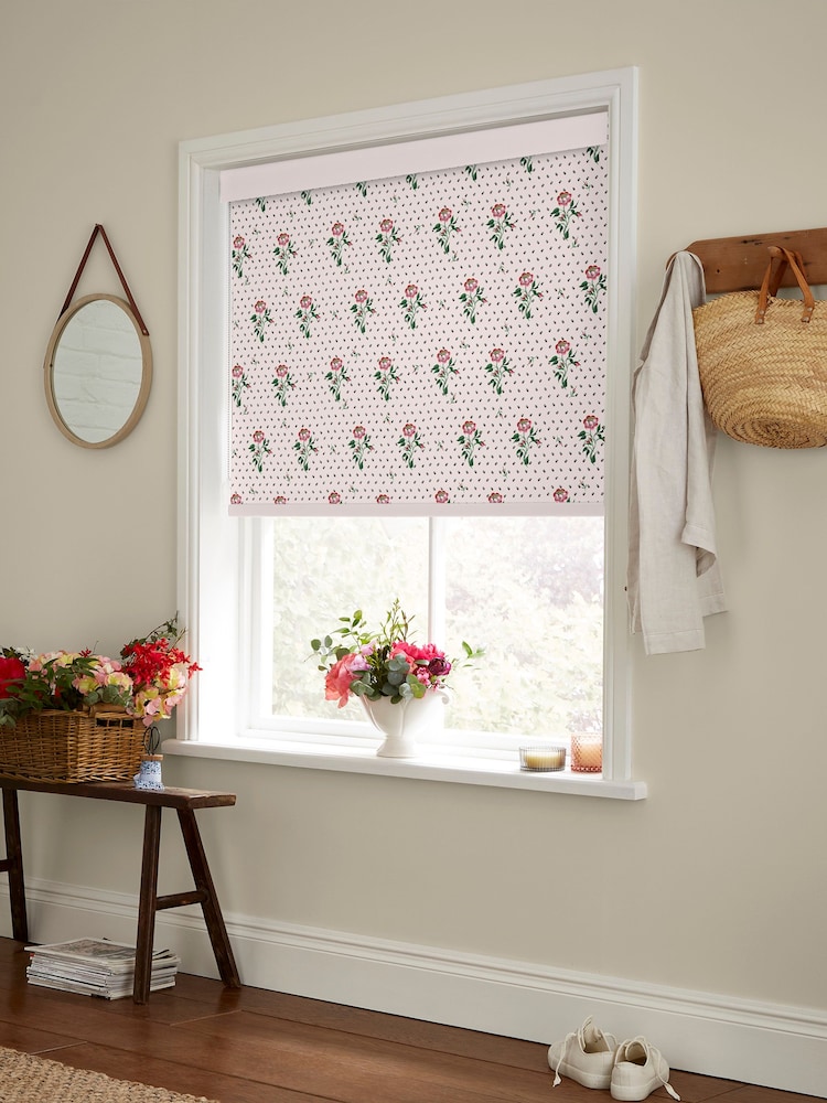 Cath Kidston Rose Pink Love Letter Made To Measure Roller Blinds - Image 2 of 6