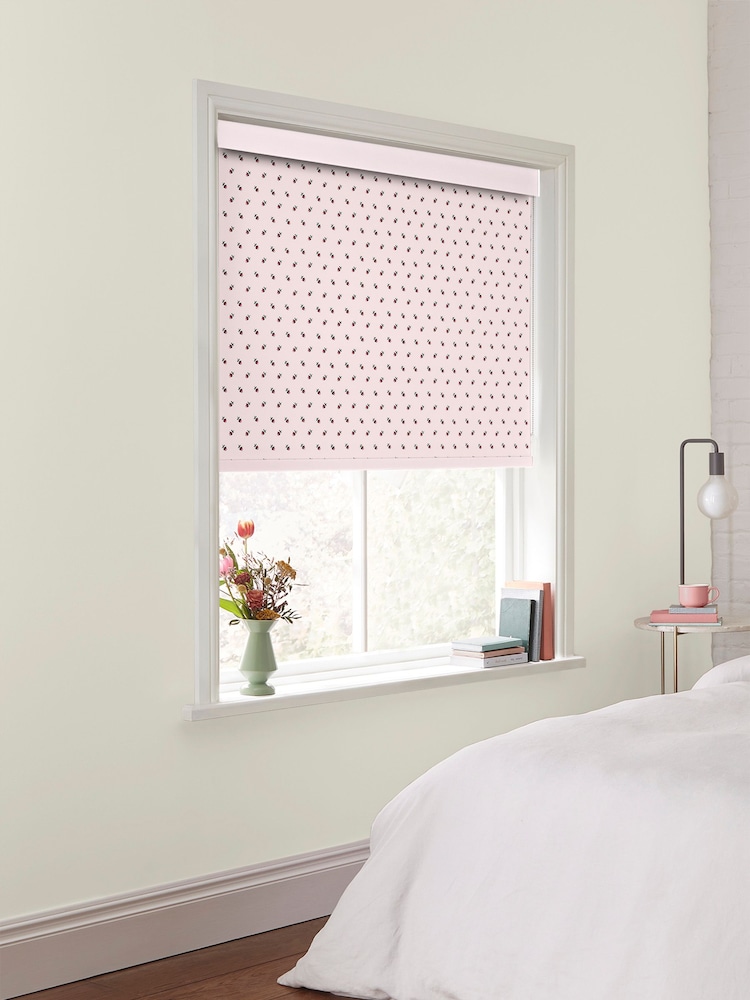 Cath Kidston Pink Rose Bud Made To Measure Roller Blinds - Image 2 of 6