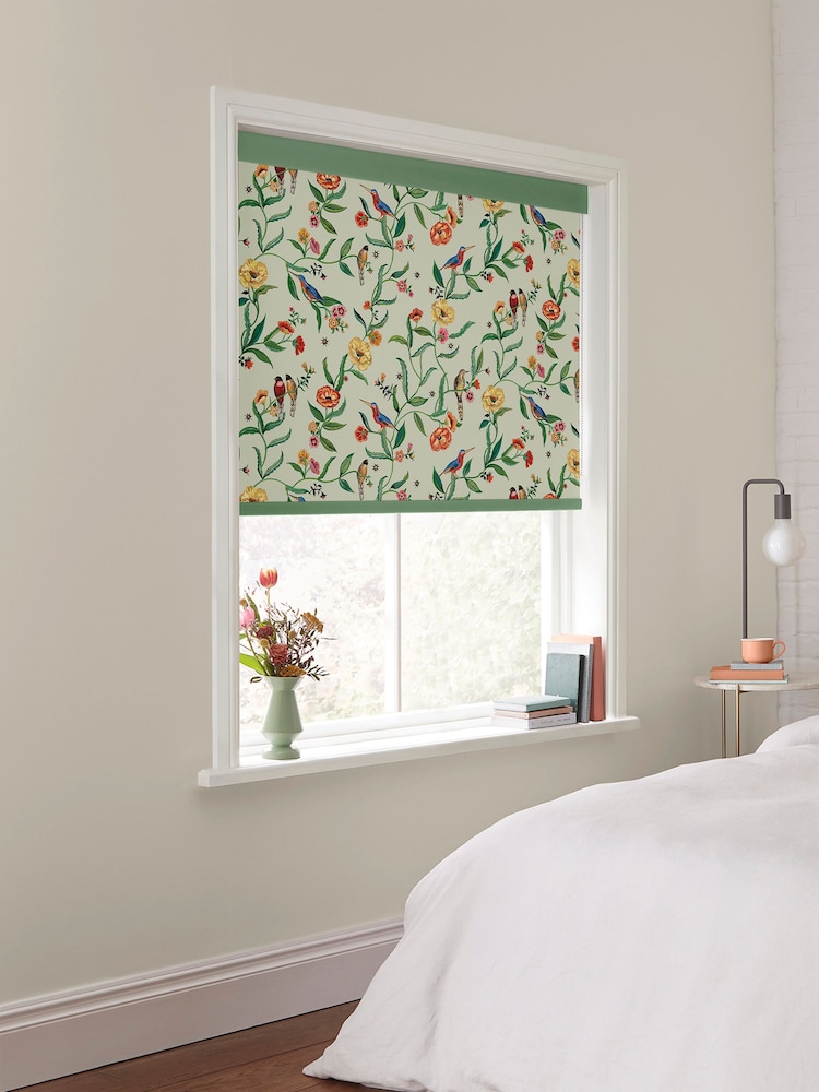 Cath Kidston Green Summer Birds Made To Measure Roller Blinds - Image 2 of 6