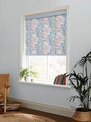 Cath Kidston Blue Power To The Peaceful Made To Measure Roller Blinds - Image 2 of 6