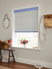 Cath Kidston Blue Wiggle Rose Made To Measure Roller Blinds - Image 2 of 6