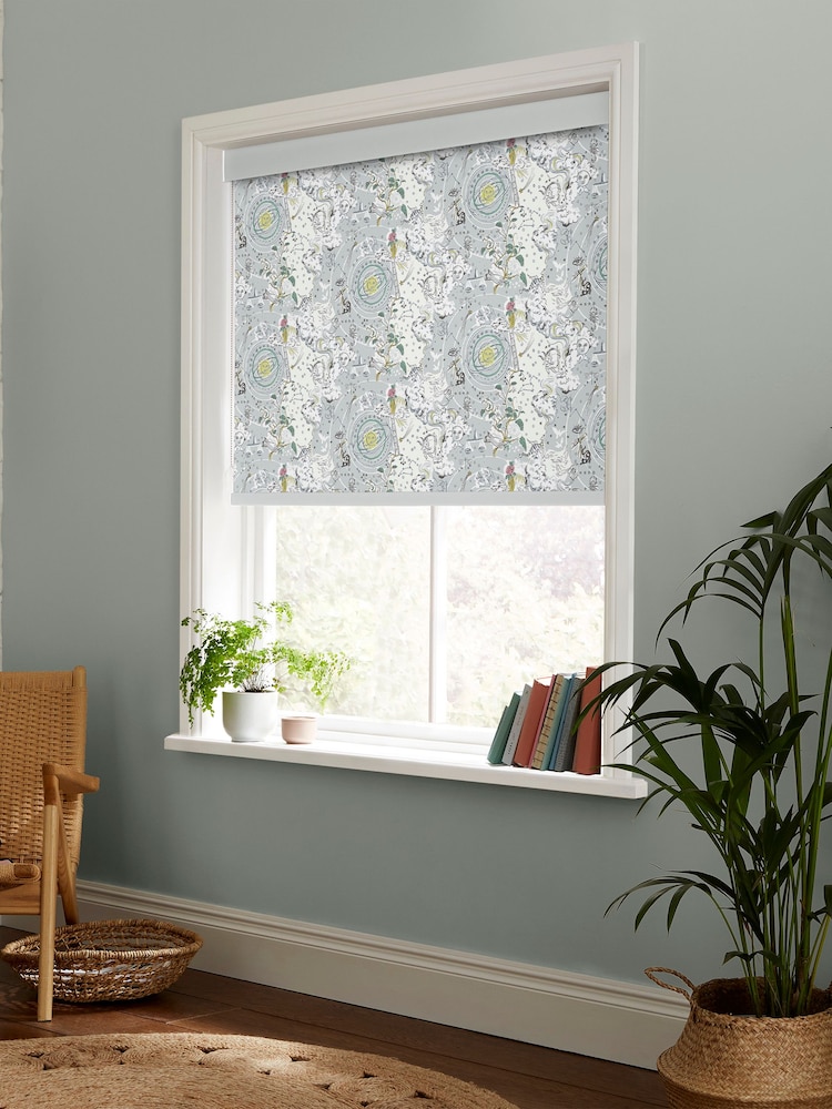 Cath Kidston Mint Green Power To The Peaceful Made To Measure Roller Blinds - Image 2 of 6
