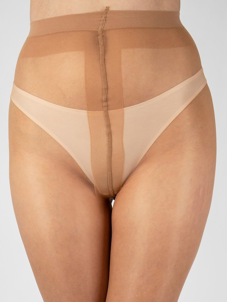Aristoc Nude Bare Gold 10 Denier Ultra Shine Tights 3 pair pack - Image 3 of 3