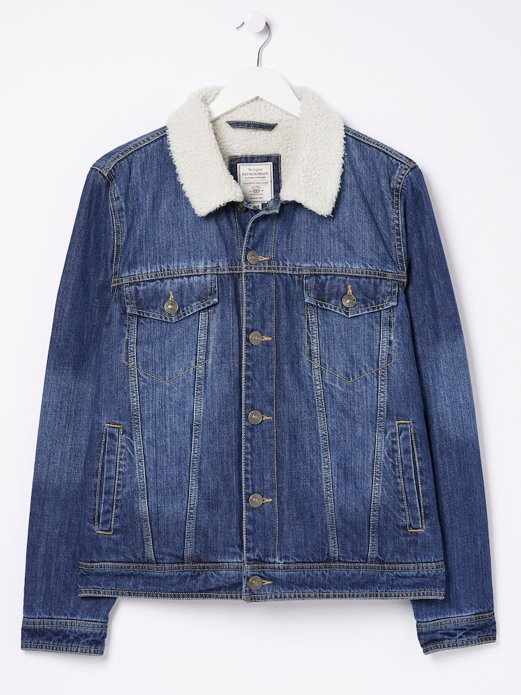 FatFace Blue Denim Mid Wash Jacket - Image 5 of 5 FatFace Blue Denim Mid Wash Jacket - Image 5 of 5