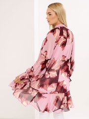 Star by Julien MacDonald Pink Dipped Hem Tunic Top - Image 3 of 5