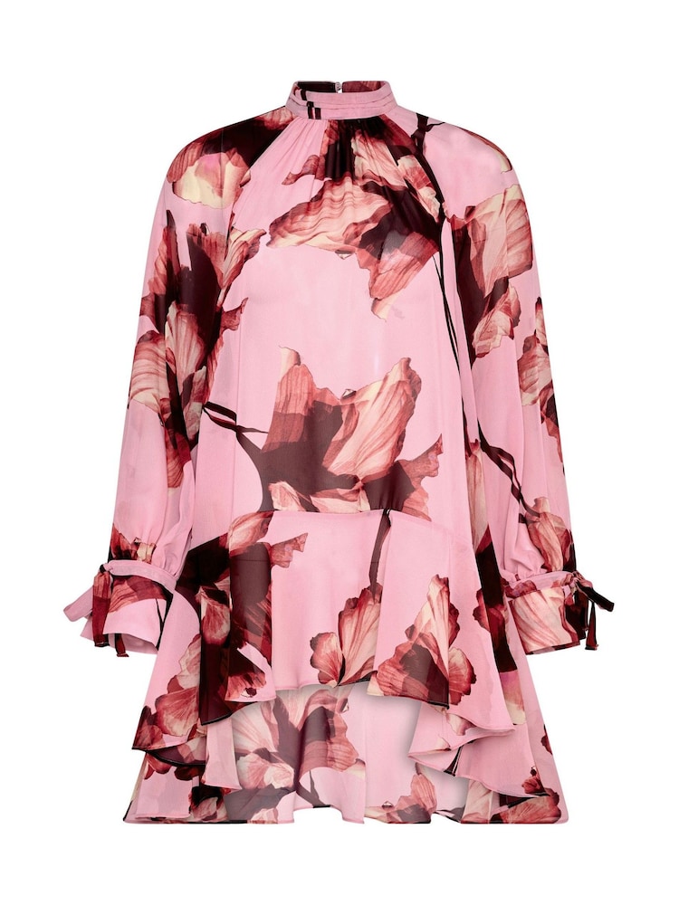 Star by Julien MacDonald Pink Dipped Hem Tunic Top - Image 5 of 5 Star by Julien MacDonald Pink Dipped Hem Tunic Top - Image 5 of 5