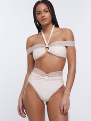 River Island Natural HW Ring Elastic Briefs - Image 1 of 1