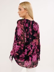 Star by Julien MacDonald Black Frilled Sleeve Blouse - Image 3 of 5