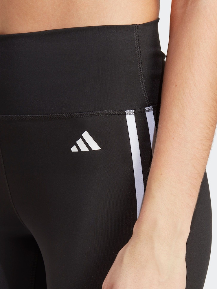 adidas Train Essentials 3-Stripes High Waisted 3/4 Leggings - Image 5 of 7