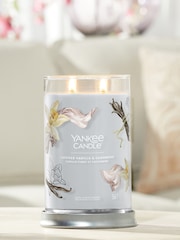 Yankee Candle Signature Large Tumbler Scented Candle, Smoked Vanilla & Cashmere - Image 1 of 2