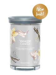 Yankee Candle Signature Large Tumbler Scented Candle, Smoked Vanilla & Cashmere - Image 2 of 2
