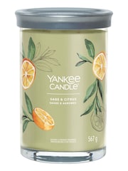 Yankee Candle Signature Large Tumbler Scented Candle, Sage & Citrus - Image 2 of 2