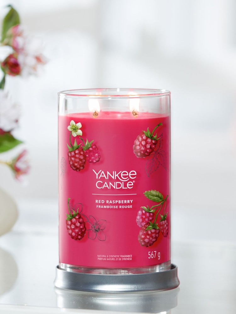 Yankee Candle Signature Large Tumbler Scented Candle, Red Raspberry - Image 1 of 2